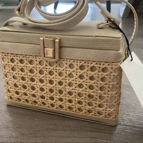 Zara Woven Rattan Box Bag - Picture 7 of 12